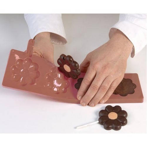 

Силиконовая форма для леденцов «Цветочек», Малиновый