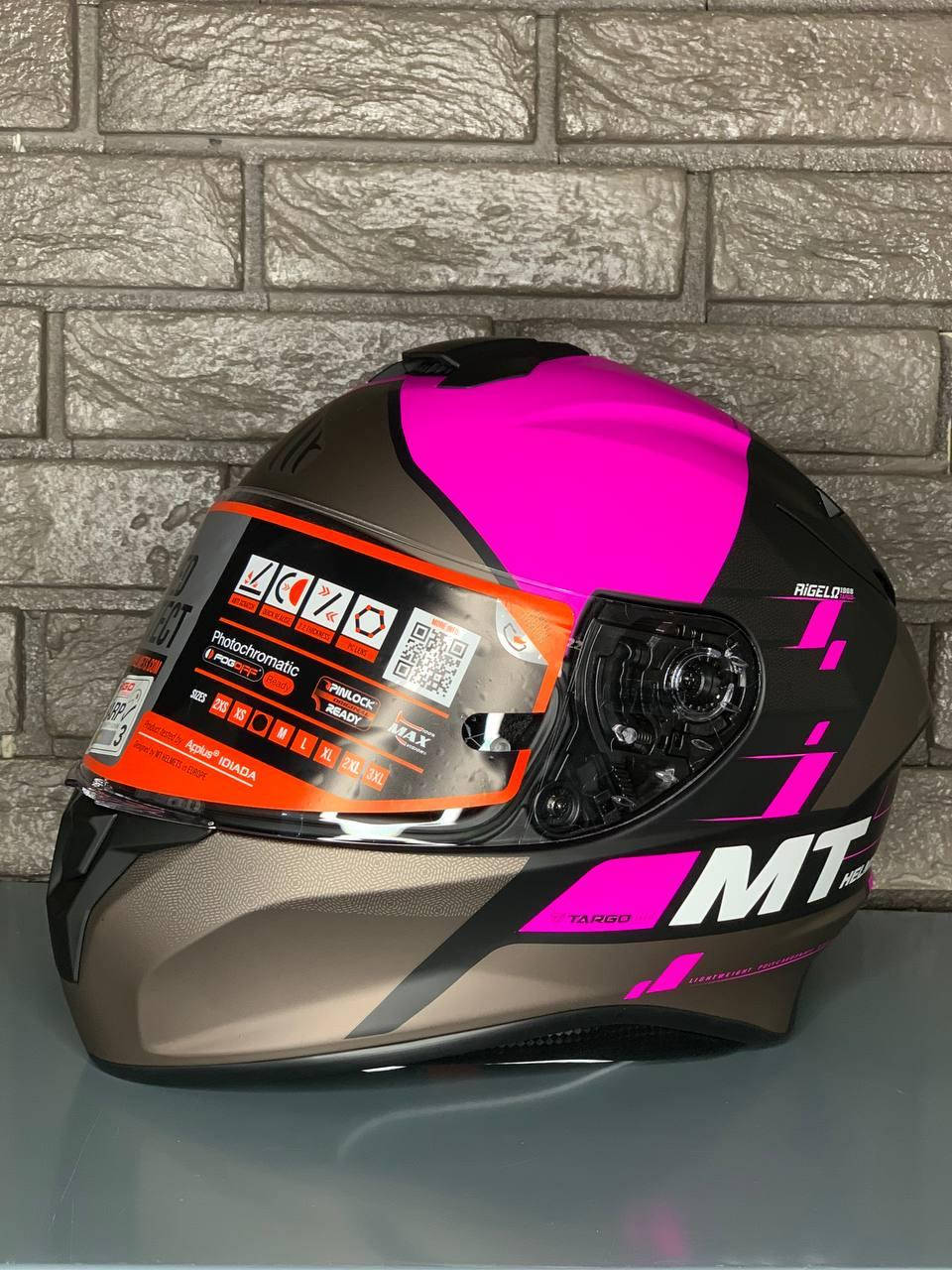 

Мотошлем MT TARGO Rigel Pink, Розовый