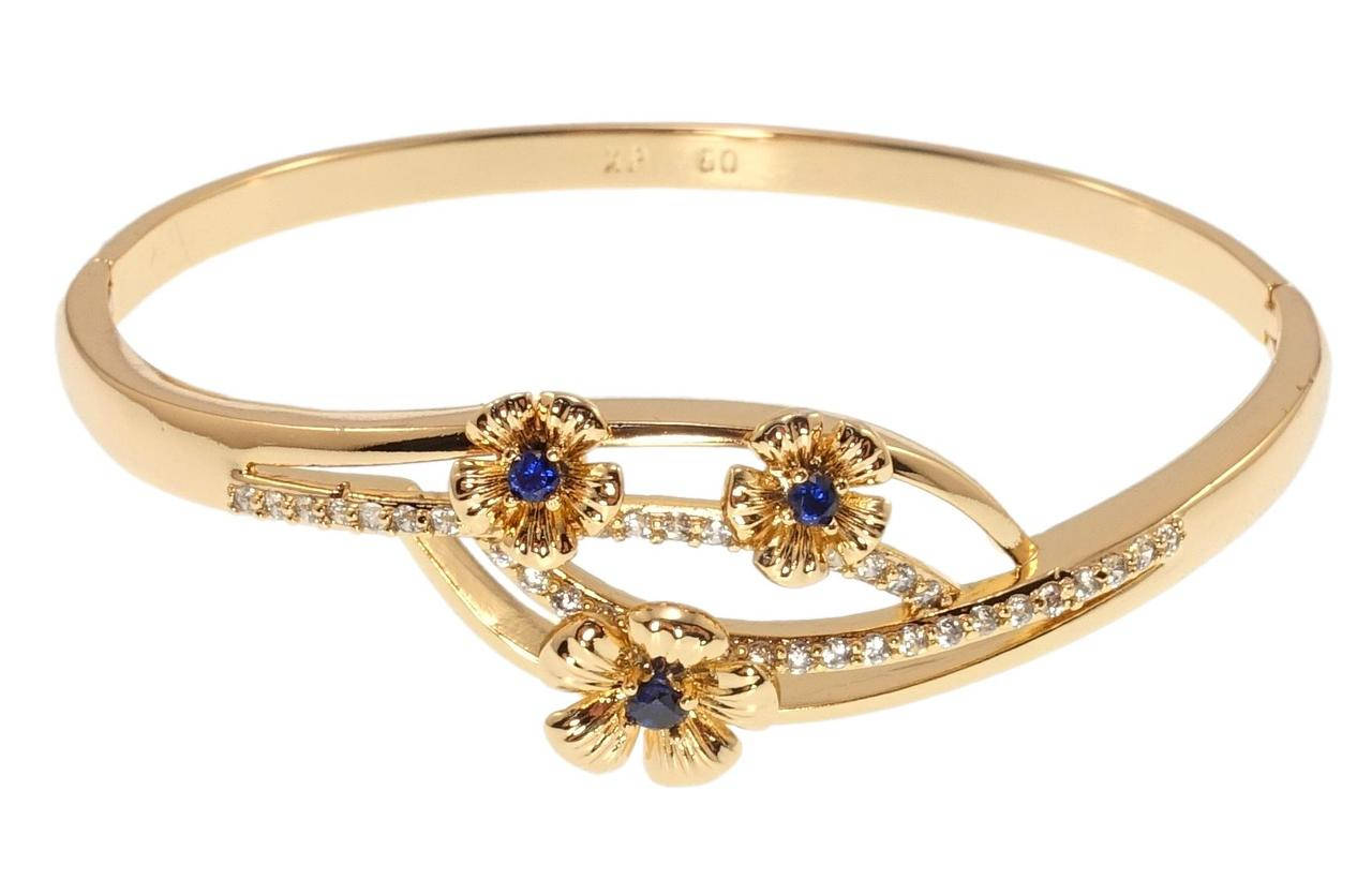 

Браслет Xuping Позолота 18K "Цветочки" ø 6см