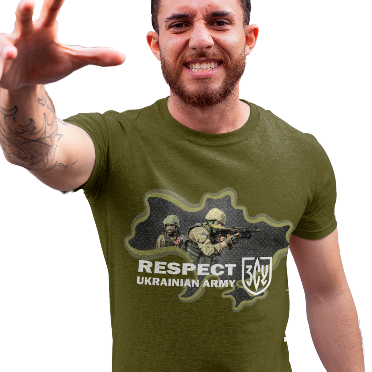 

Футболка мужская Respect ЗСУ Хаки, 2XL