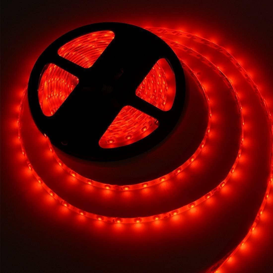 

Лед лента красная 14,4W/м в 60LED/м IP65 светодиодная МТК-300RF5050-12 №1