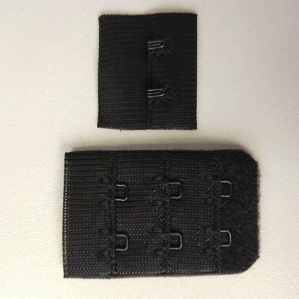 

Застежка для бюстгальтера на 2 крючка, черный хром 3х5 см (SN-BF-0020)