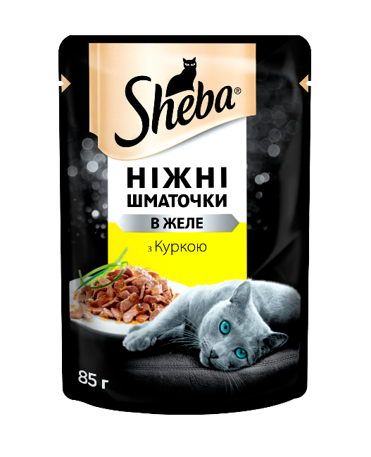 

Sheba 85 гр*12шт паучи для кошек (курица в желе)