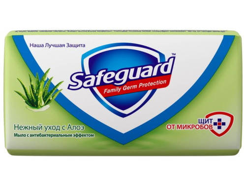 

Мыло туалетное Safeguard Нежный уход с алоэ, 90 г.