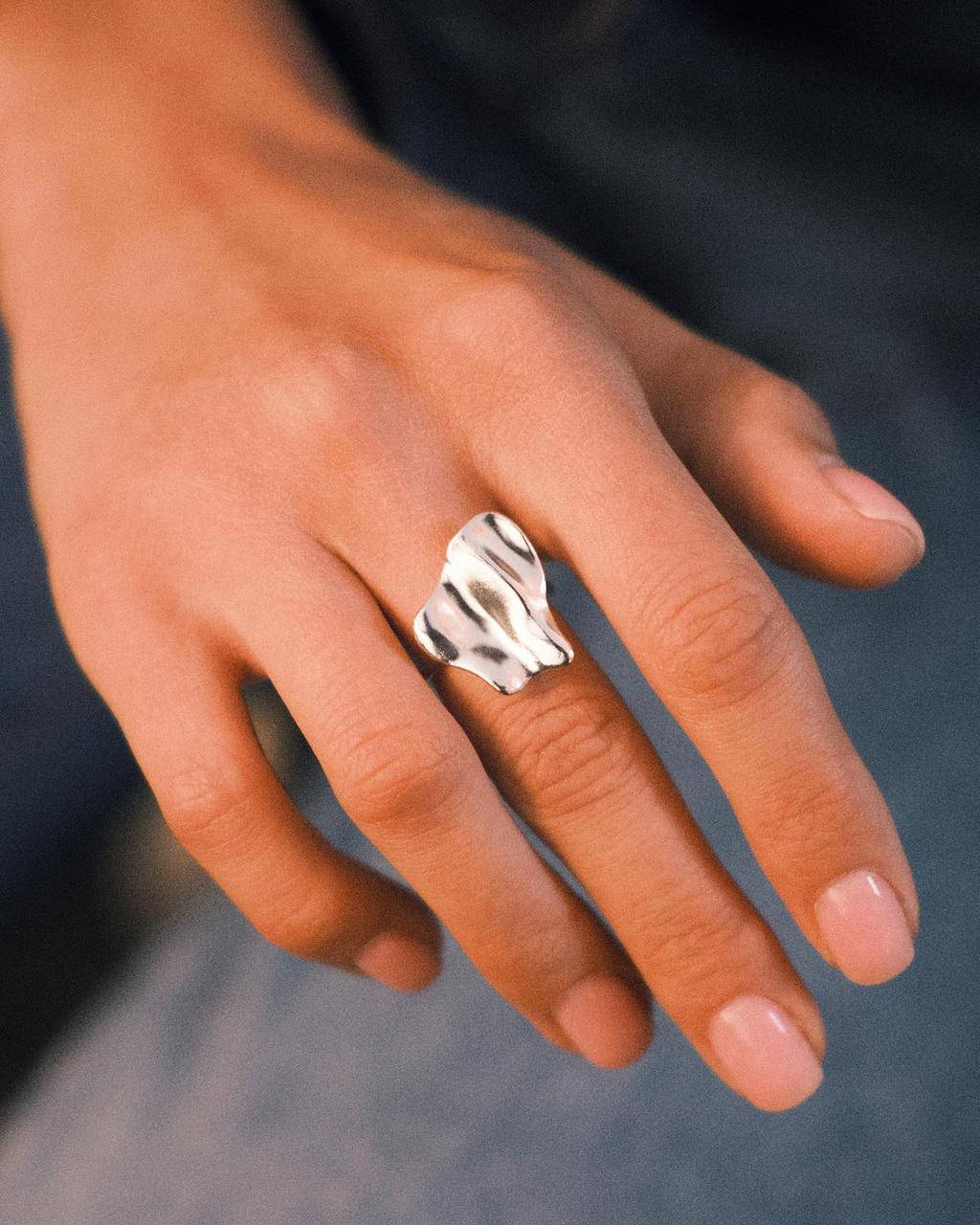 

S925 серебряное кольцо - Ляпка