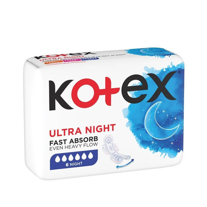 

Прокладки Kotex Ultra Night 6 капель, 7 шт