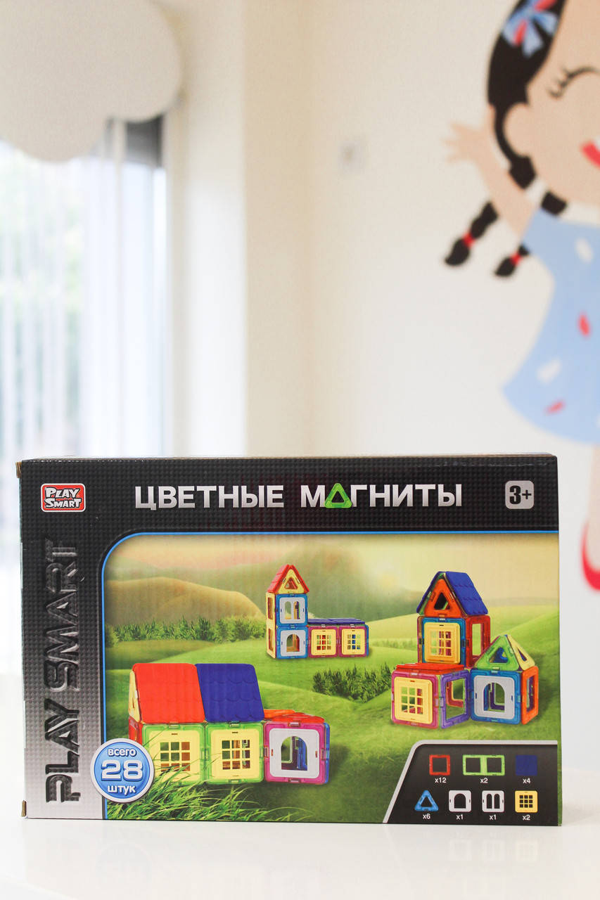 

Магнитный конструктор Домики Play Smart 2473