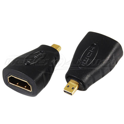 

Переходник micro HDMI (M) - HDMI (F), Черный