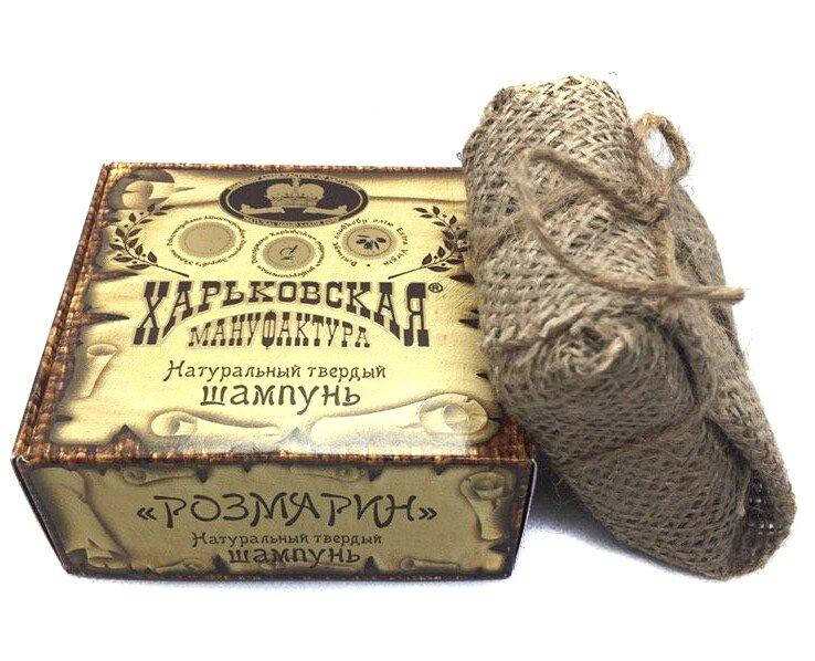 

Натуральный твердый шампунь "Розмарин", Харьковская мануфактура, 95 г