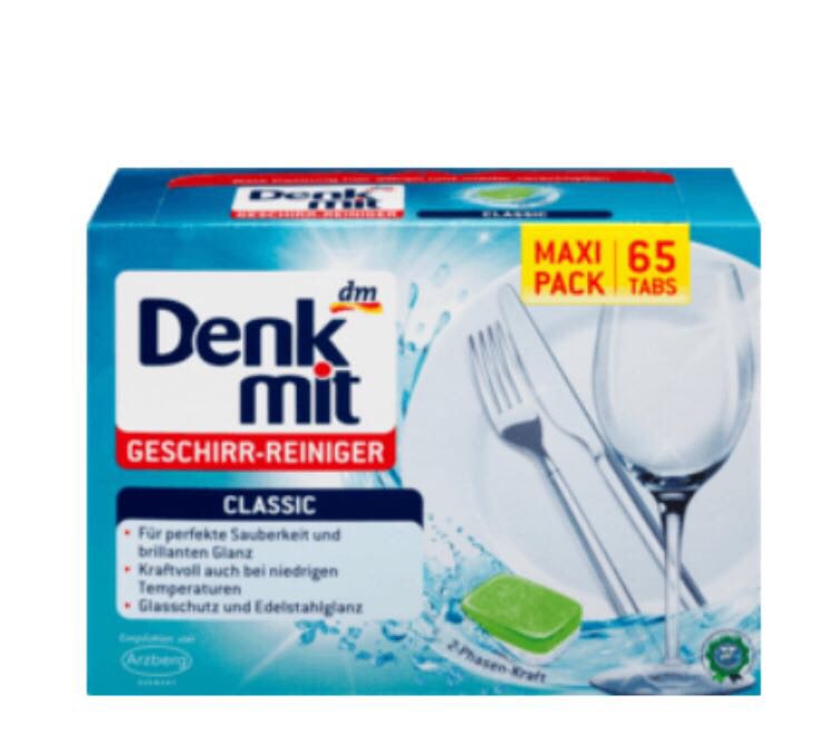 

Таблетки для посудомоечной машины Denkmit 65 шт