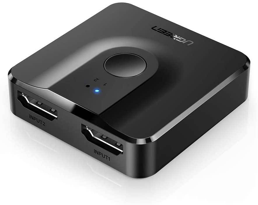 

Сплиттер Ugreen HDMI 2.0 двунаправленный переключатель switch 4K 60Hz 3D (CM217)