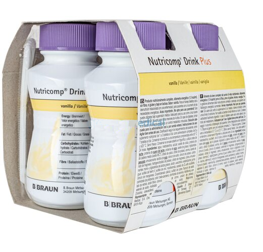 

Nutricomp Drink Plus - Нутрикомп Дринк Плюс ваниль (200мл, 4шт)