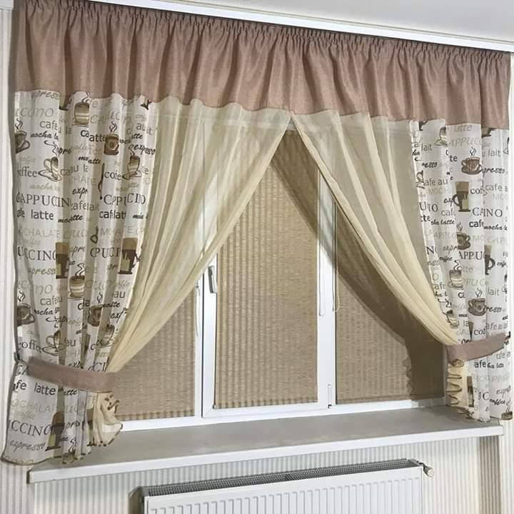 

Кухонные шторы, Оливковый