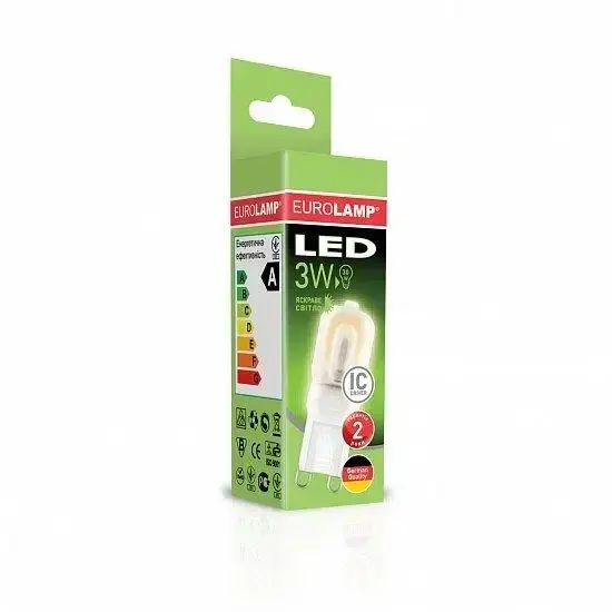 

Светодиодная капсульная лампа Eurolamp G9 3W 3000K (LED-G9-0340(220))