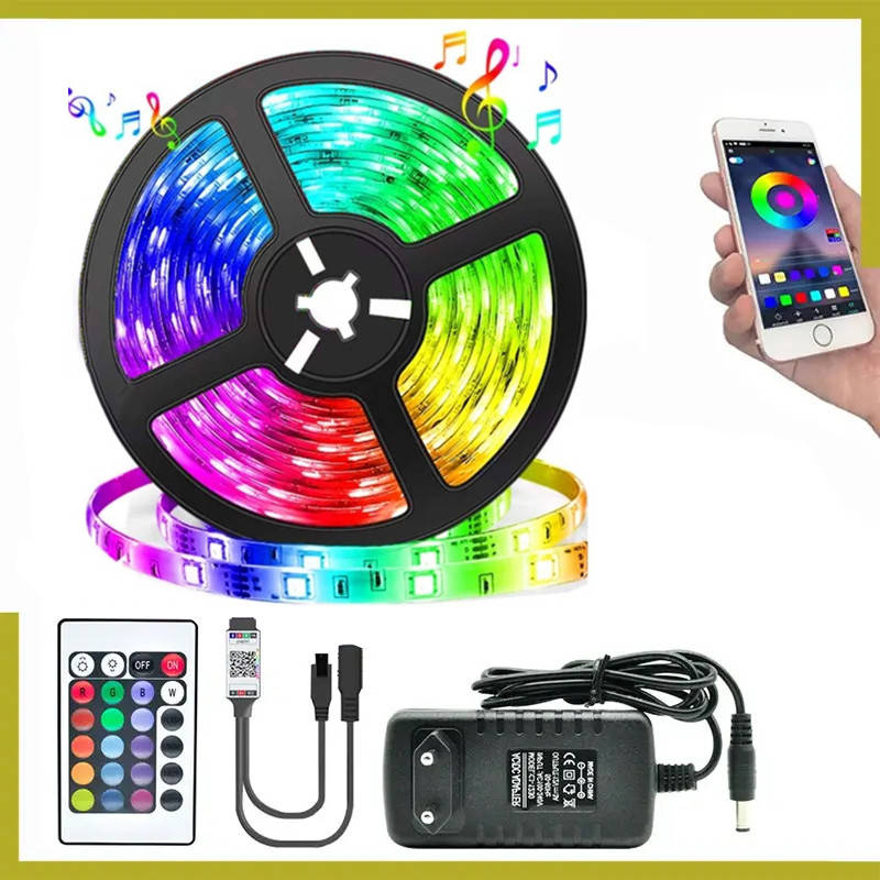 

LED лента 5 метров с пультом RGB Swagger 5050 + Bluetooth - Светодиодные ленты