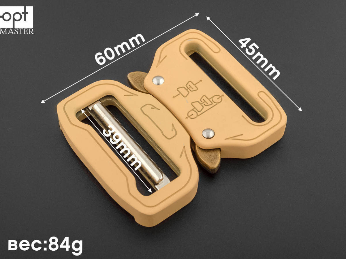 

Застёжка фастекс 39мм металлический арт.1986 бежевый