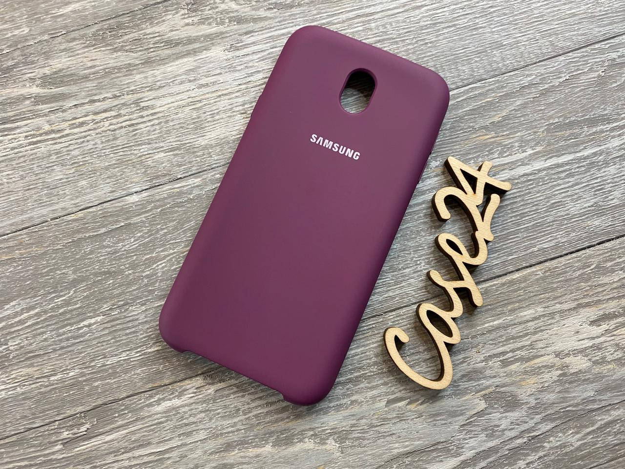 

Чехол Soft touch для Samsung Galaxy J7 2017 J730 (8 цветов) баклажановый