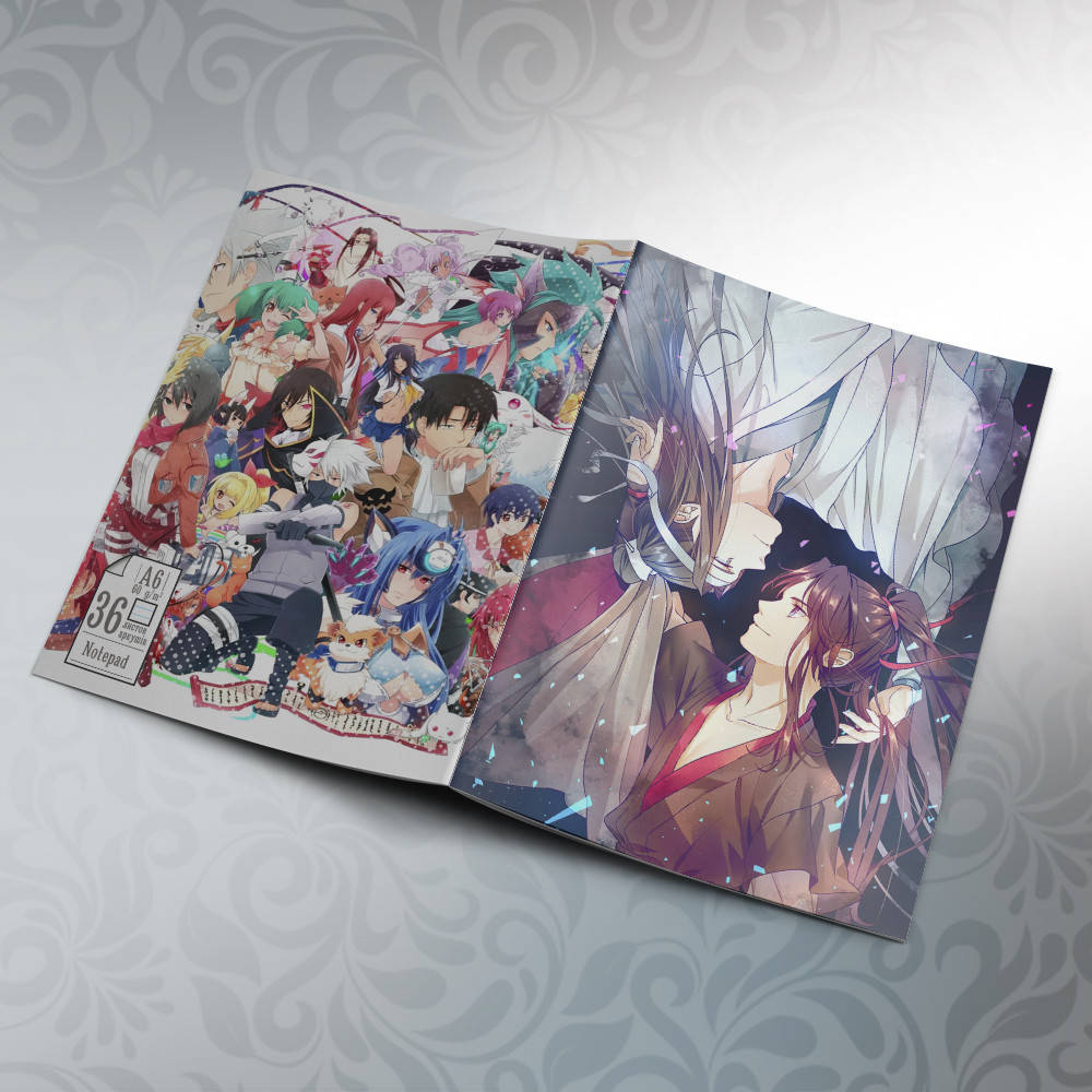 

Блокнот Аниме А6 на скобе Mo Dao Zu Shi 36 листов