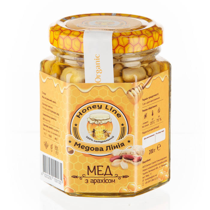 

Мед с арахисом Медовая Линия 200 г