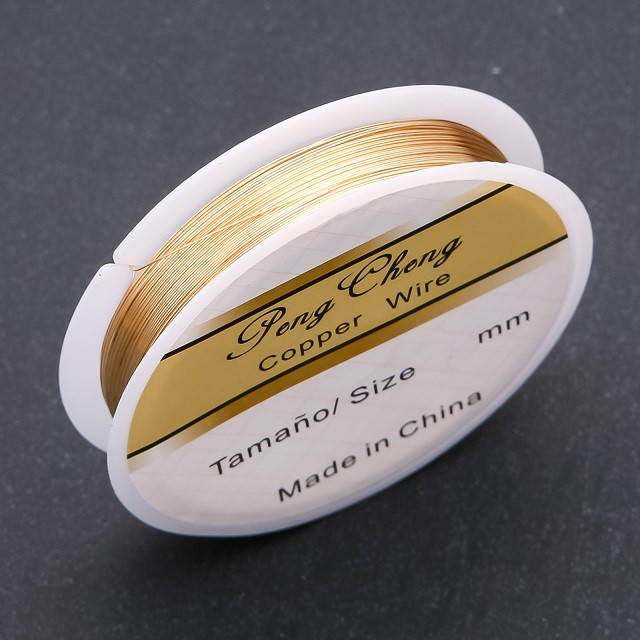 

Проволока для украшений золотистая d-0,4мм L-8м