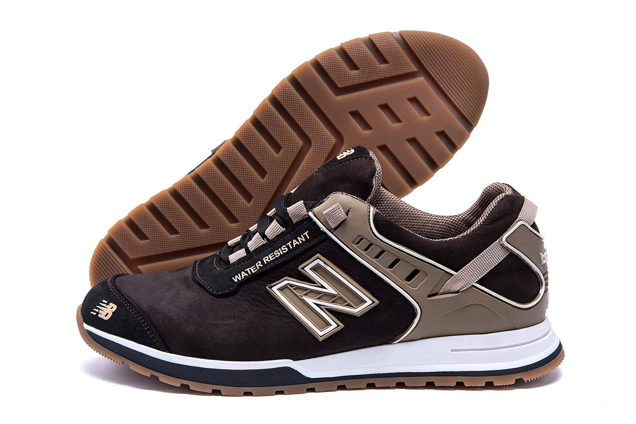 

Мужские кожаные кроссовки NB Clasic Brown, Коричневый