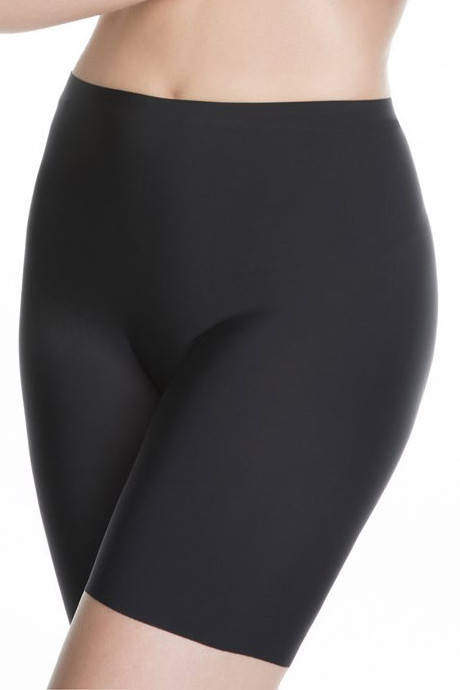 

Панталоны бесшовные от натирания бедер черные с утяжкой живота Julimex Slim