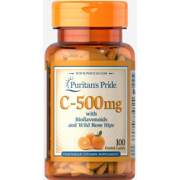 

Витамин С с биофлавоноидами, Vitamin C, Puritan's Pride, 500 мг, 100 капсул (PTP-10430)