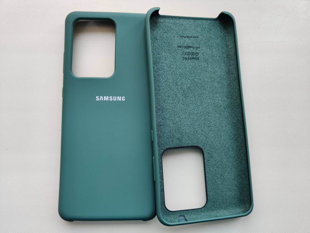 

Силиконовый чехол для Samsung Galaxy S20 Ultra Зеленый микрофибра soft touch, Зелёный