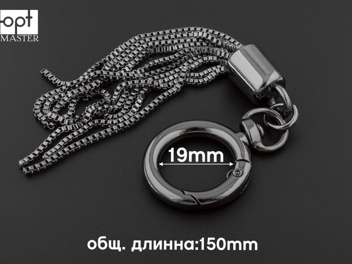 

Украшение 65-081, темный никель, р.20*150 мм