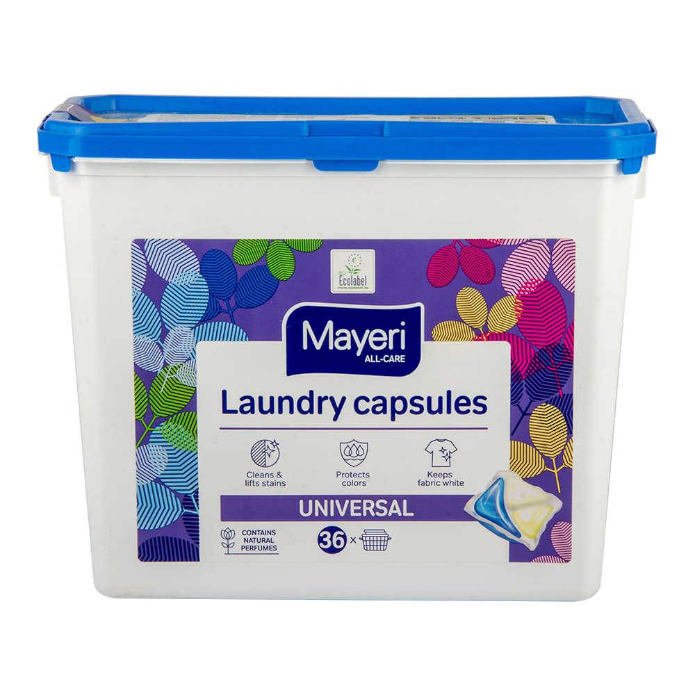 

Гель-капсулы Mayeri для стирки универсальные 36 пр.