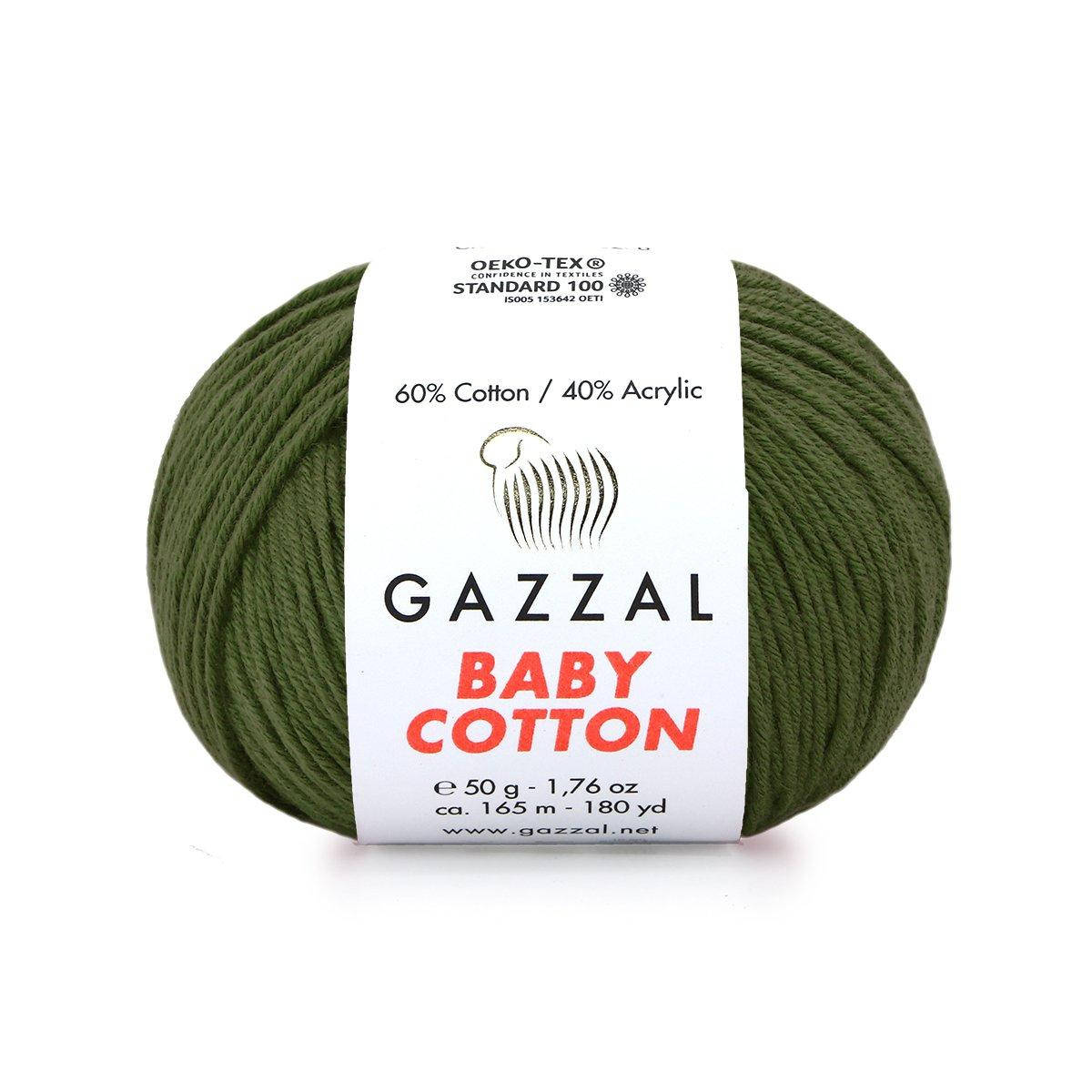 

Gazzal Baby Cotton № 3463 хаки