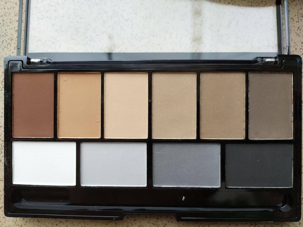

Палетка теней для век Malva Studio Pop Eyes Collection 10 оттенков М 460 № 04 Матовые коричневые/кофейные/серы