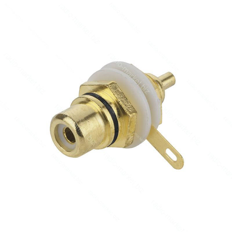 

Гнездо монтажное RCA чёрное, Черный