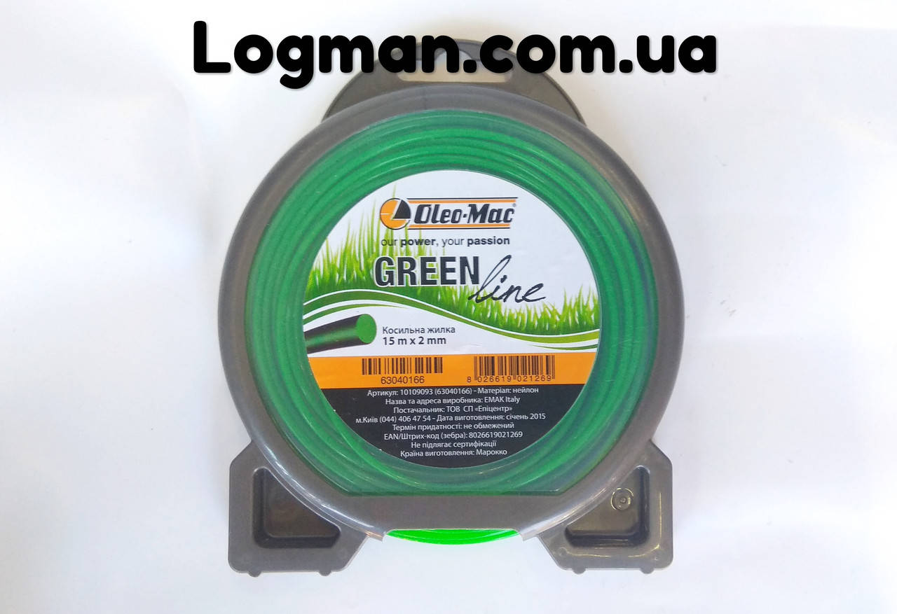 

Косильная Леска\Жилка, круглого сечения, Oleo-mac 2.0х15м