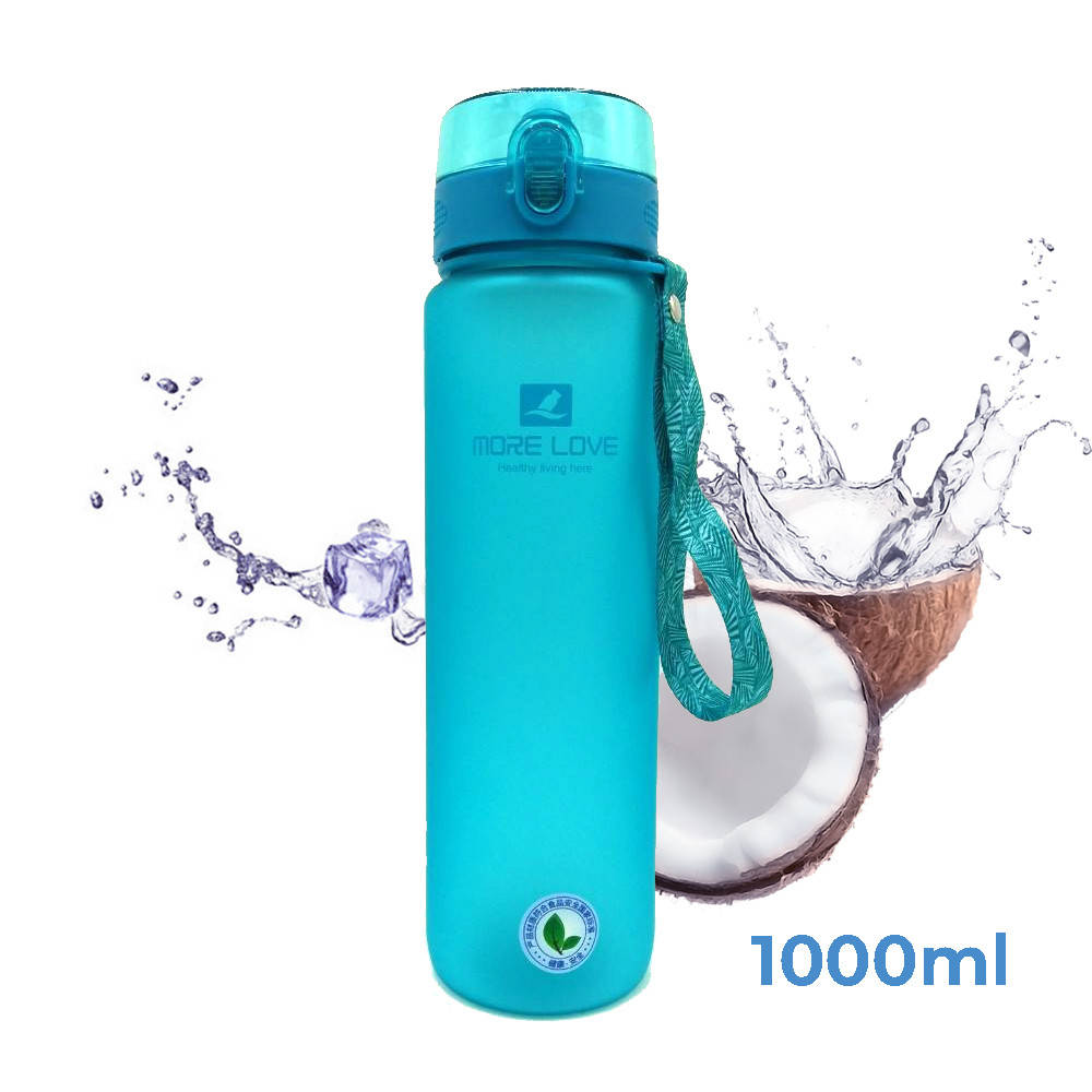 

Пляшка для води CASNO 1050 мл MX-5041 More Love Блакитна