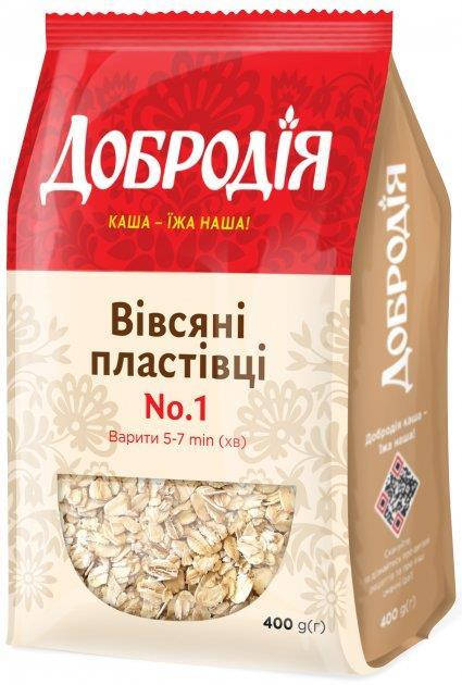 

ДОБРОДІЯ Пластівці вівсяні №1, 400 г