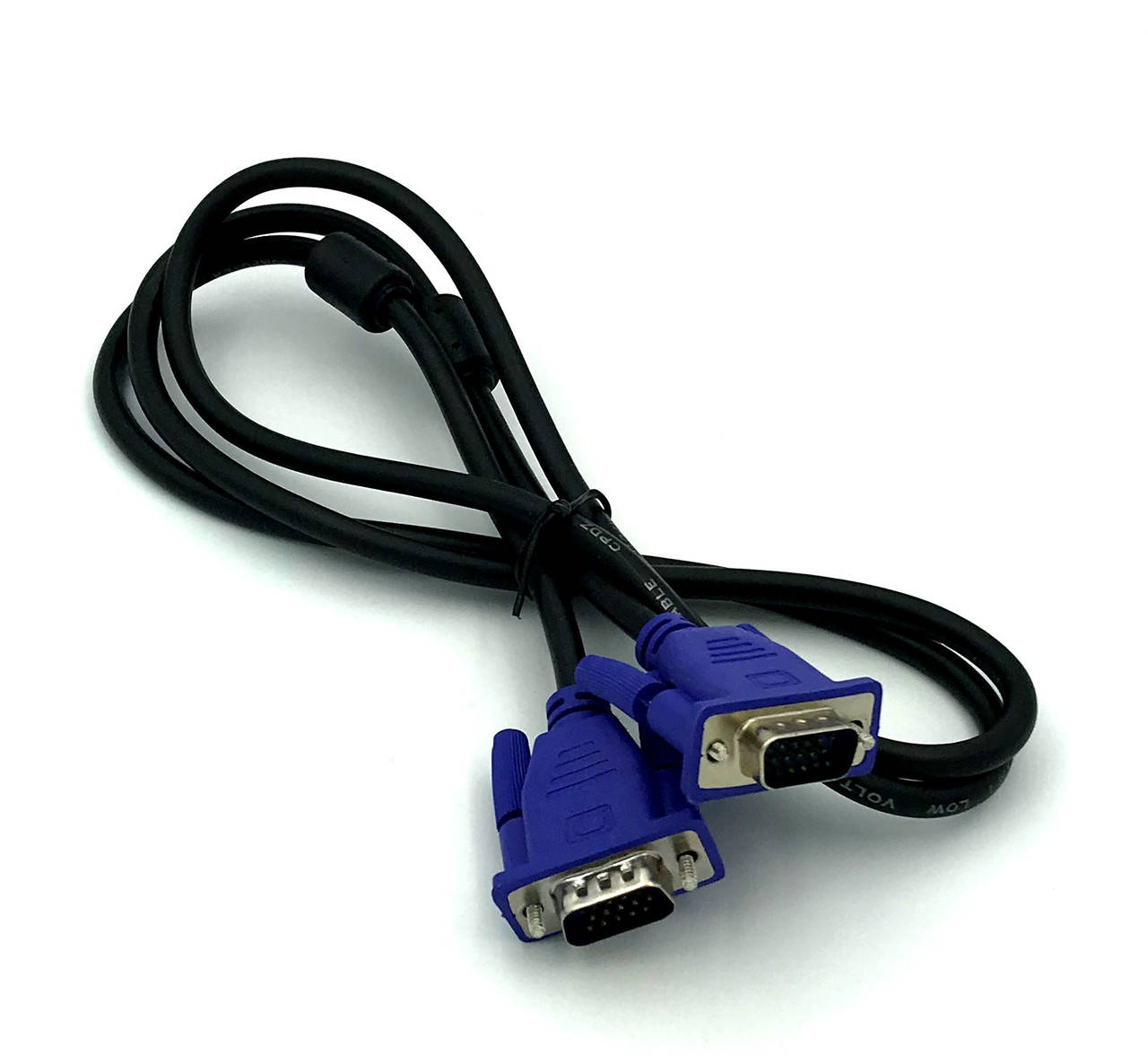 

VGA Кабель VGA (3+5) 2 феррита 1.5 м, Черный