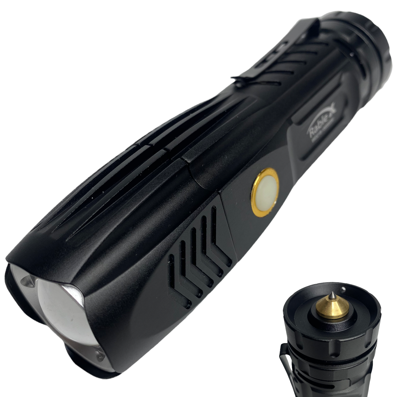 

Фонарь противоударный тактический 2500 Lumen XHP50.2 1000м. Zoom "Rablex Original" 18650 Черный WD 218