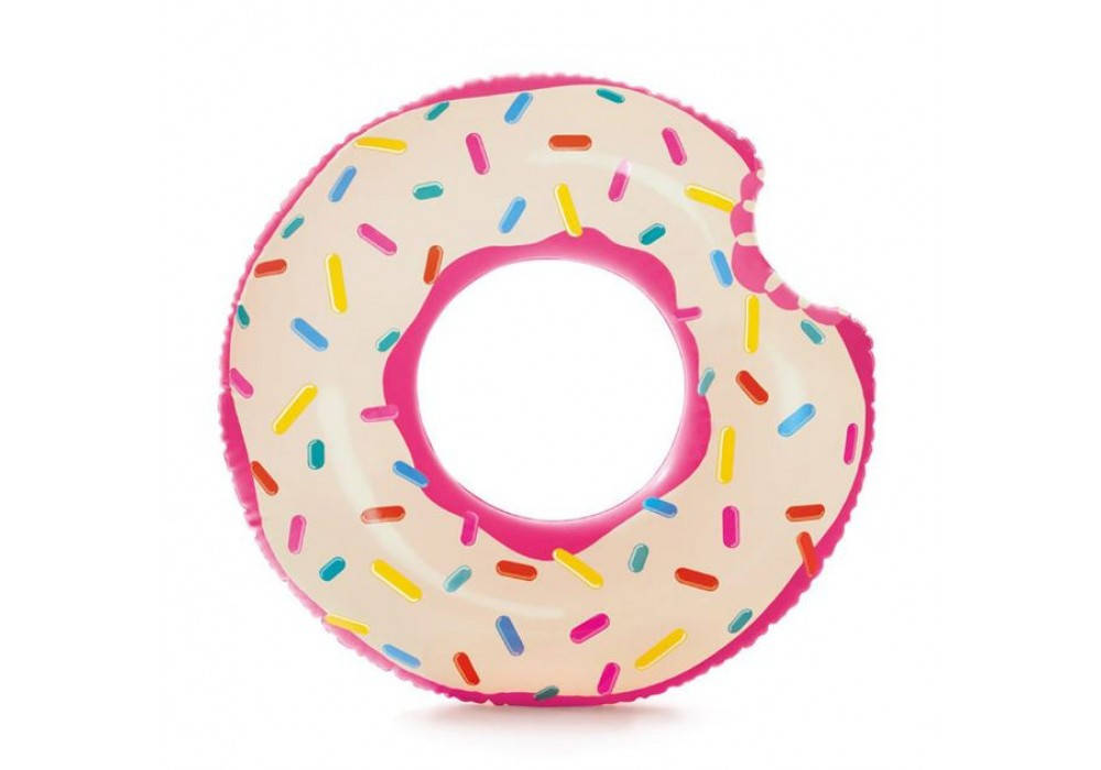 

Круг надувний INTEX Donuts Рожевий пончик вініловий 56265