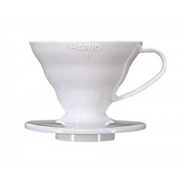 

Воронка дриппер для заваривания кофе Hario V60 01, Белый