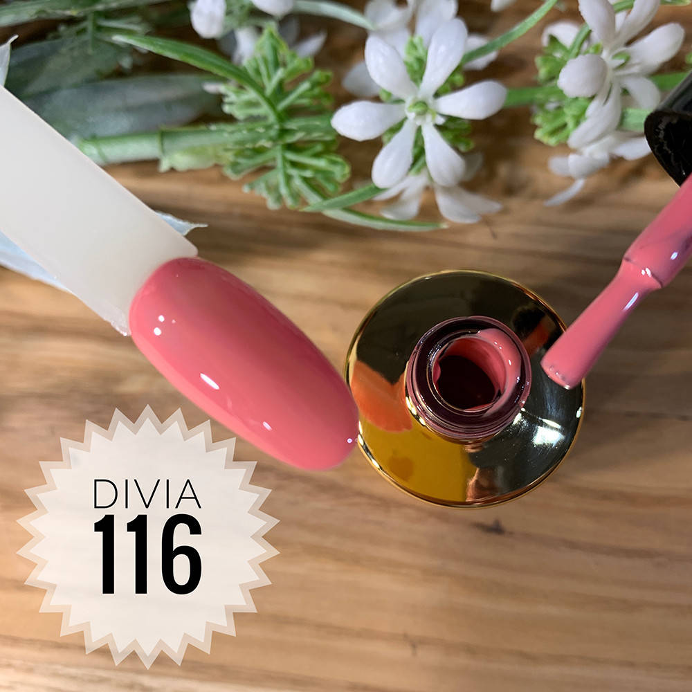 

Divia Гель-лак для нігтів Colour Di100 №116 (Лососево-Рожевий)