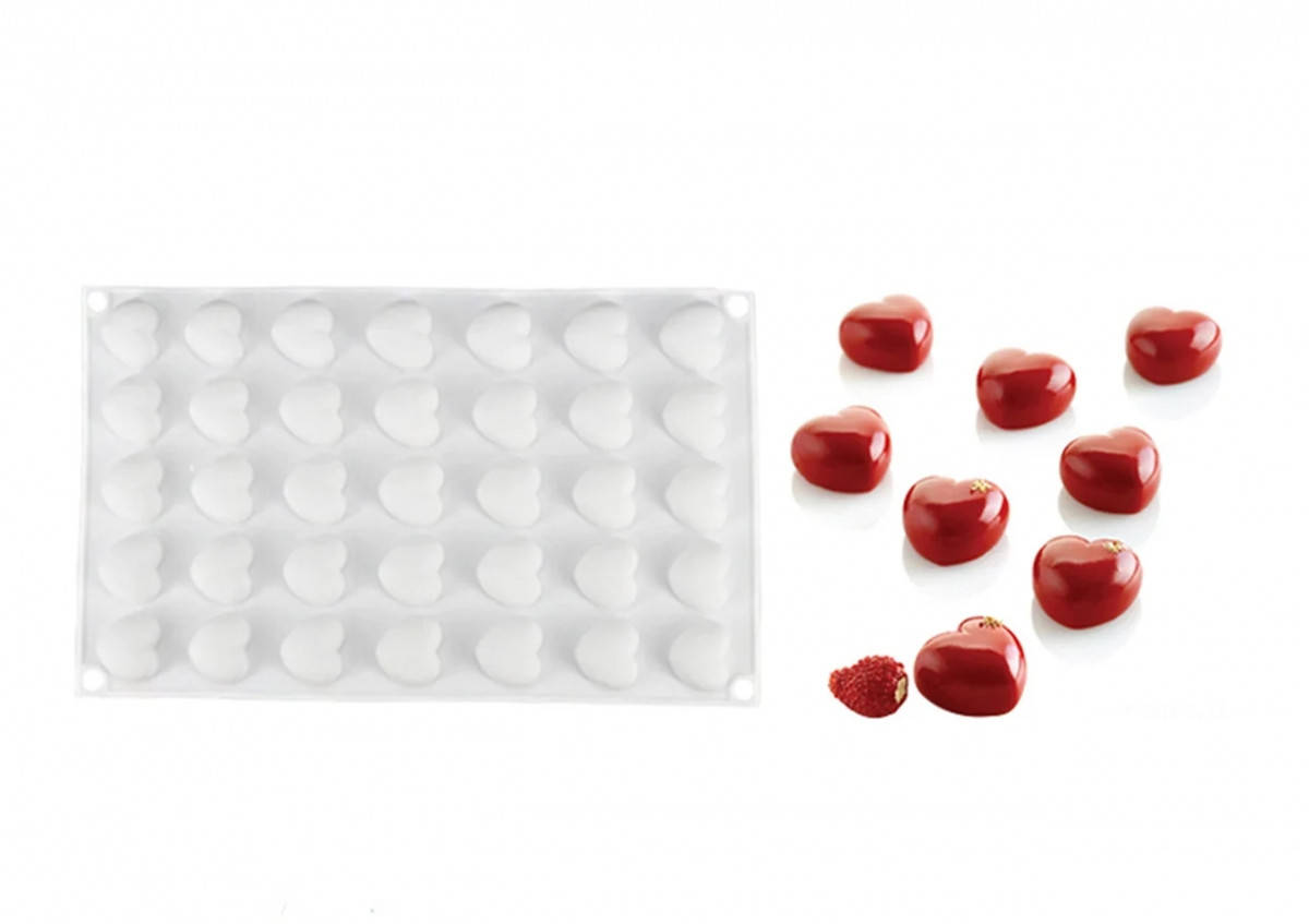 

Силиконовая Форма для евродесертов Mrcro Love (микро любовь), Белый