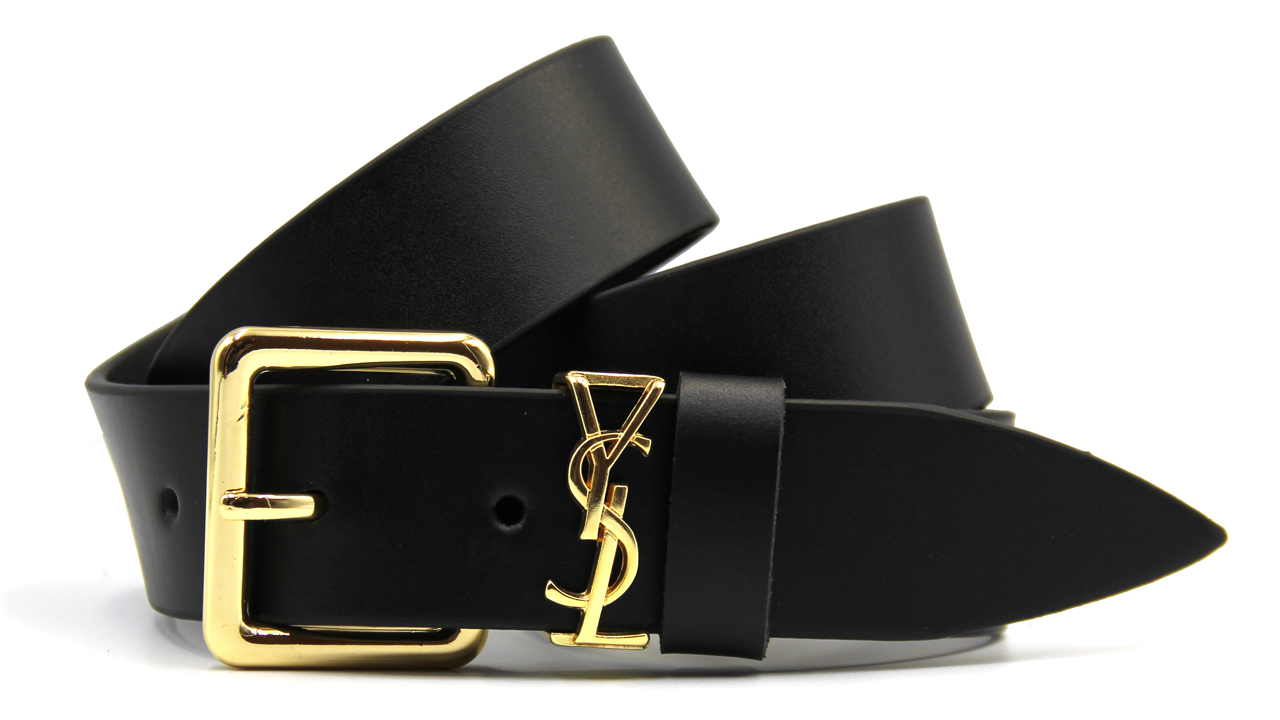 

Ремень женский SAINT LAURENT кожаный Золотой