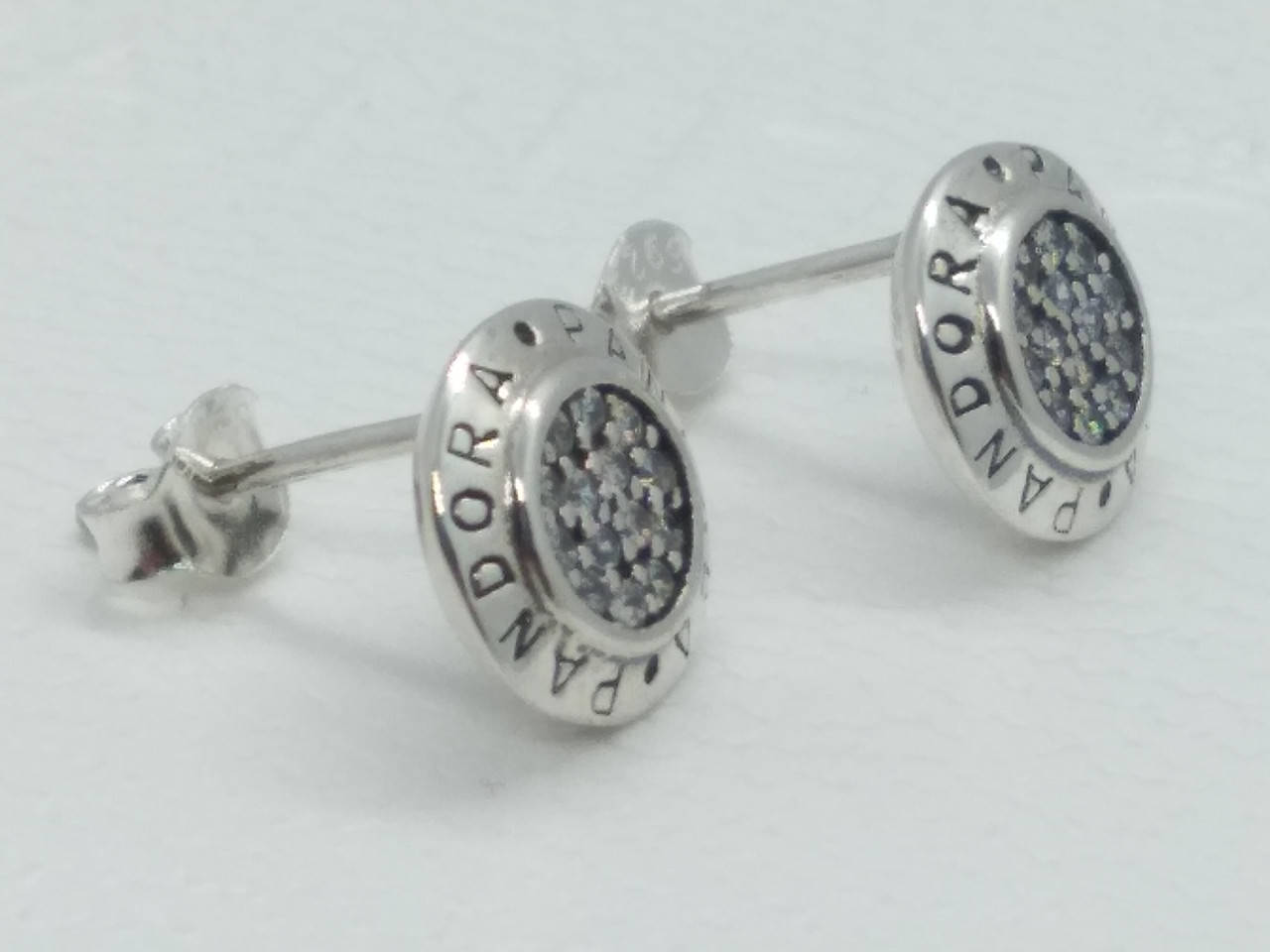 

Серьги из серебра S925 Pandora Сережки Пандора кульчики