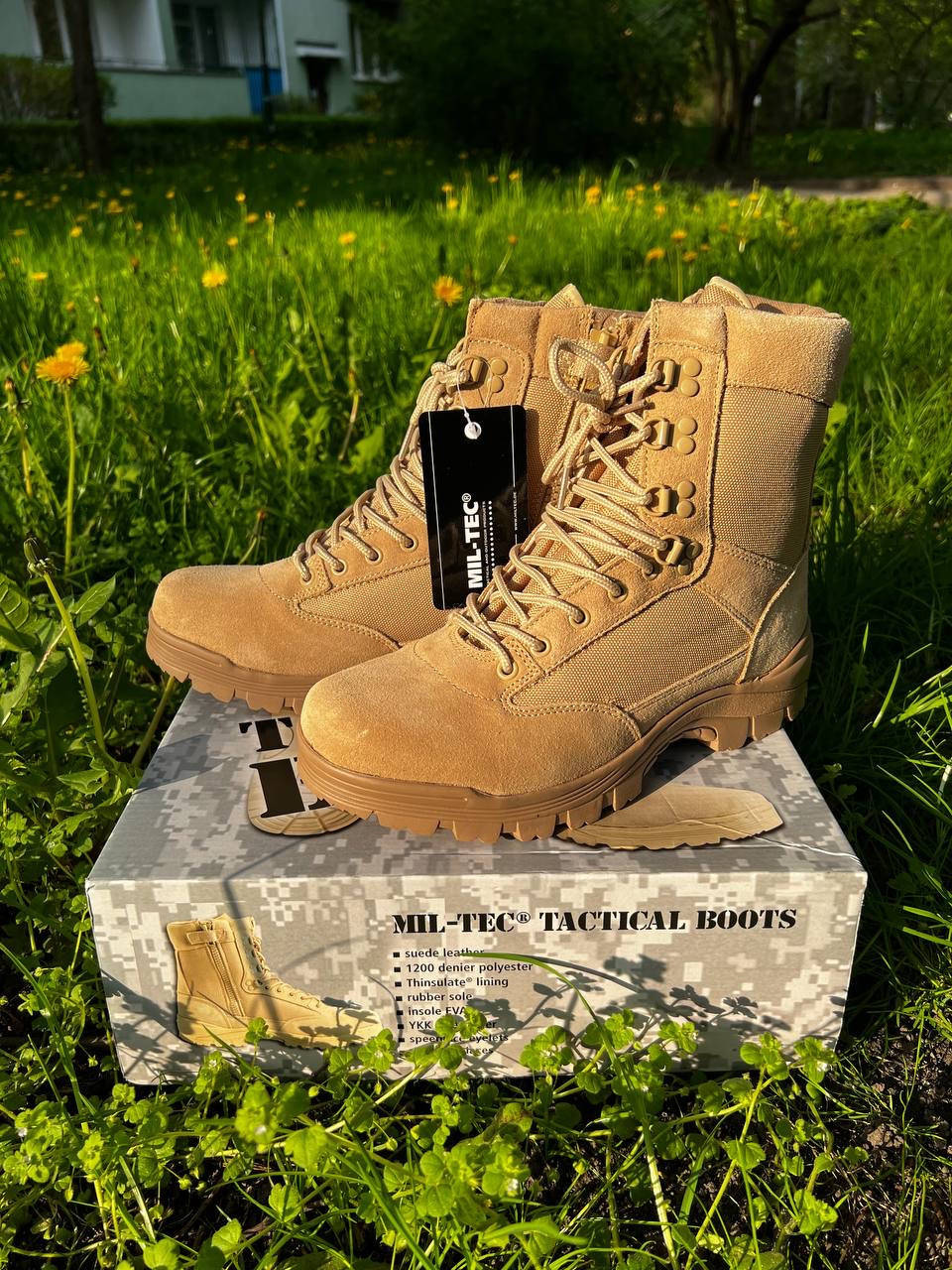 

Профессиональные тактические ботинки берцы койот Германия