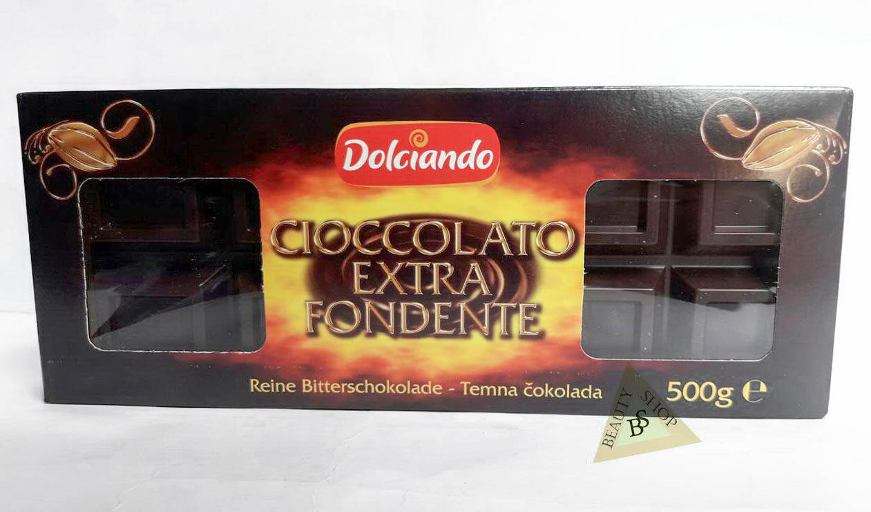

Черный шоколад Dolciando Cioccolato Extra Fondete Италия 500 гр