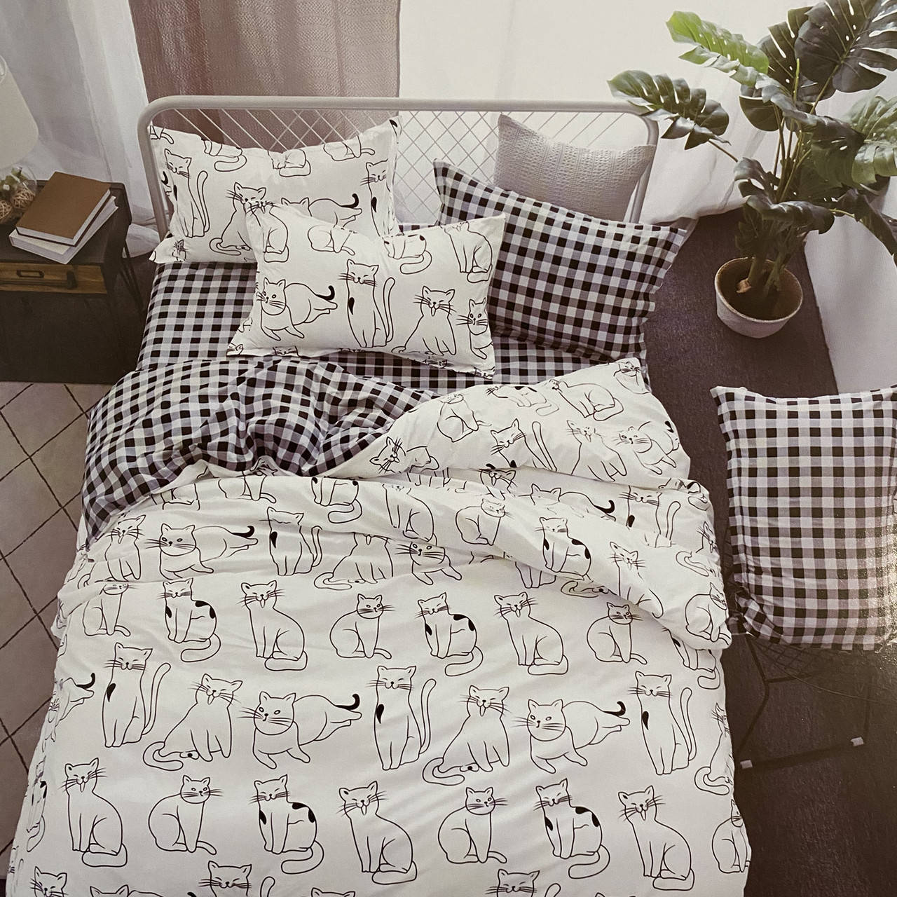 

Комплект постельного белья (простынь на резинке) Евро размер., Белый