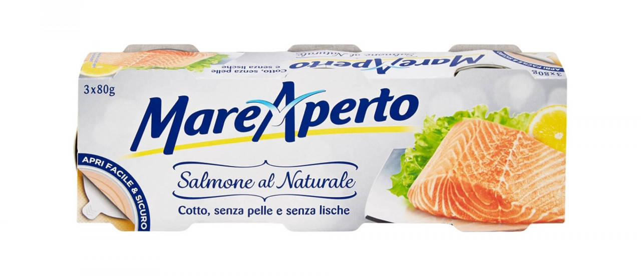 

Филе лосося в собственном соку Mare Aperto Salmone al Naturale упаковка 3х80 г Италия