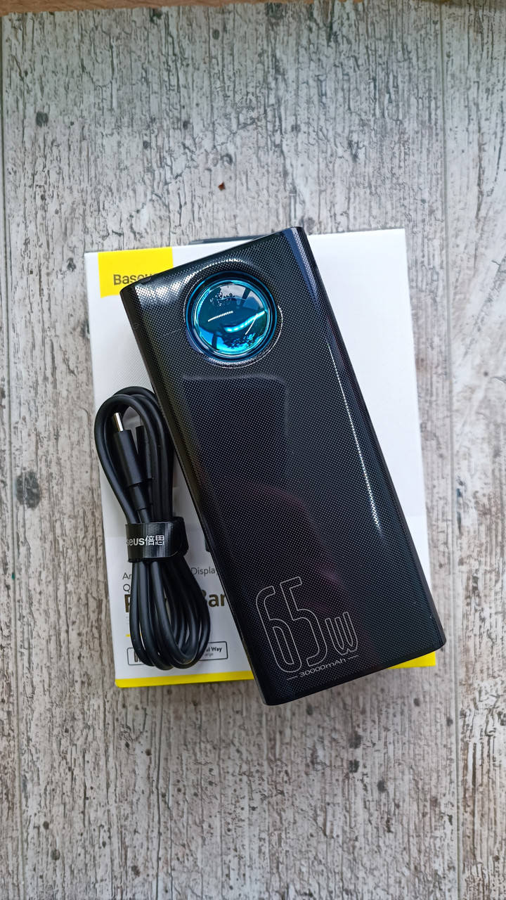 

Зовнішній акумулятор для ноутбука телефону Базеус Baseus 65 w 30 000 mAh QC PD
