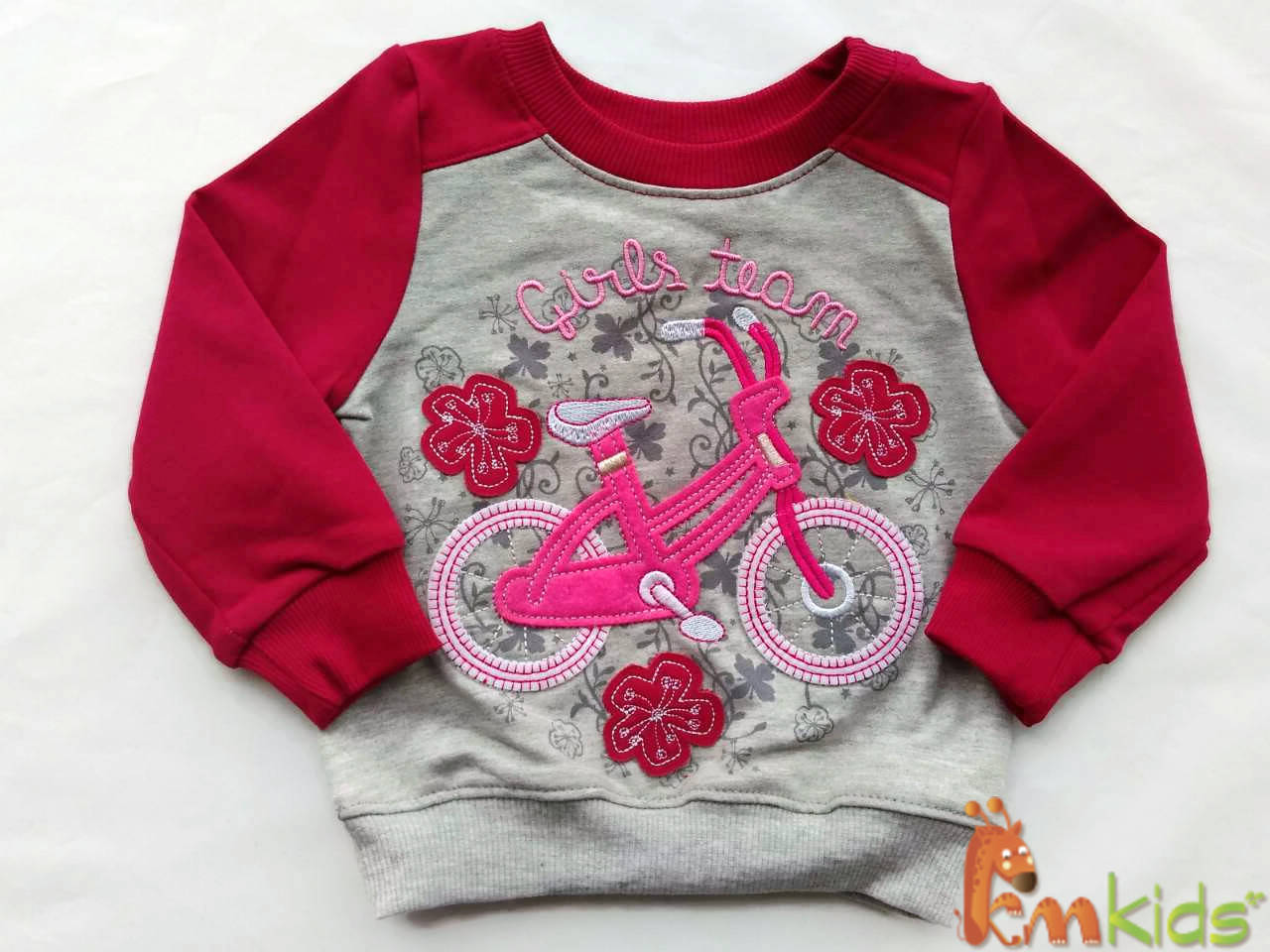 

ДЖ 128 Джемпер, трикотаж р.74 колір7Х0 малиновий,сірий